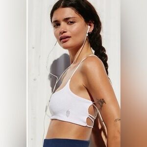 Free People Movement New Shuffle Sports Bra in White size XS/S